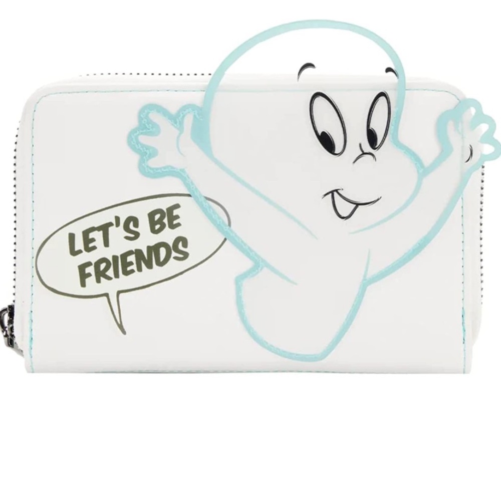 Loungefly Casper the‎ Friendly Ghost Glow Zip Around Wallet
